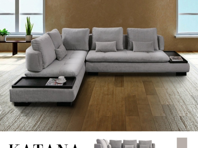 【obis】KATANA卡塔娜L型沙發(有托盤)有托盤